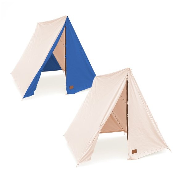 A-Linienzelt A 190 blau/natur Sonderposten